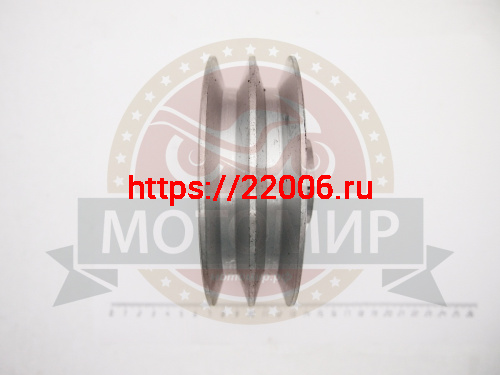 Шкив ведомый на Мотолебедку МЛ-1М "Бычок" 2-х ручейковый (Большой) фото 2 Шкив ведомый на Мотолебедку МЛ-1М "Бычок" 2-х ручейковый (Большой) фото 2