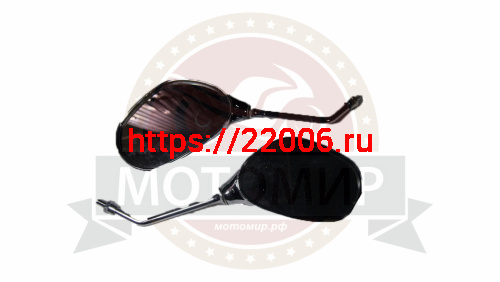 Зеркала (026) d8 пласт. (бобовидные, хром)