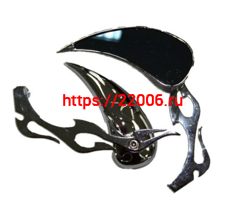 Зеркала заднего вида №06 байкерское металл Зеркала заднего вида №06 байкерское металл