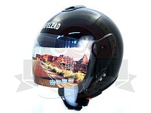 Шлем открытый "Safelead" HF-217"колобки с доп. стеклом" deep синий, красный черный, размер S