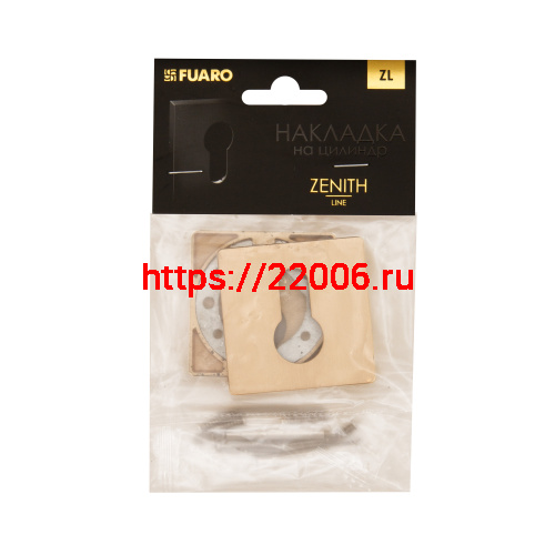 Накладка Fuaro (Фуаро) на цилиндр ET.K.ZL52 SSG-39 сатинированное золото фото 2 Накладка Fuaro (Фуаро) на цилиндр ET.K.ZL52 SSG-39 сатинированное золото фото 2