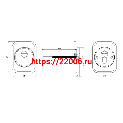 Накладка Fuaro (Фуаро) DEF.TRD/K-EXT.4286 CP-8 хром фото 2 Накладка Fuaro (Фуаро) DEF.TRD/K-EXT.4286 CP-8 хром фото 2