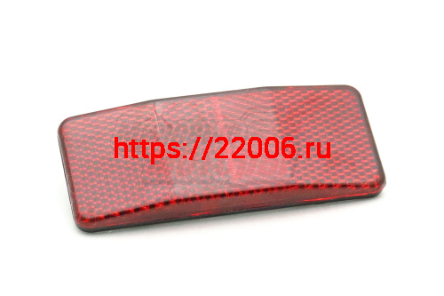 Отражатель (катафот) красный большой прямоугольный