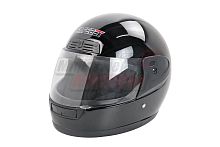 Шлем SAFEBET HF-109 чёрный глянцевый ОДНОЦВЕТНЫЙ "S,M,L,XL,XXL" (интеграл)