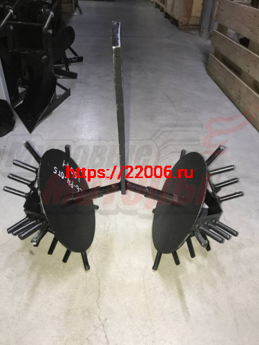 Рыхлитель однорядный "Ёж" без сцепки МБ Каскад, Ока, Луч, Нева, Целина и др. (320*560*605)