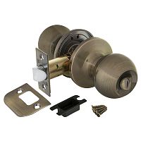 Ручка Fuaro (Фуаро) защелка DK672/BL AB-BK (672/BL AB-B) (фик.) бронза