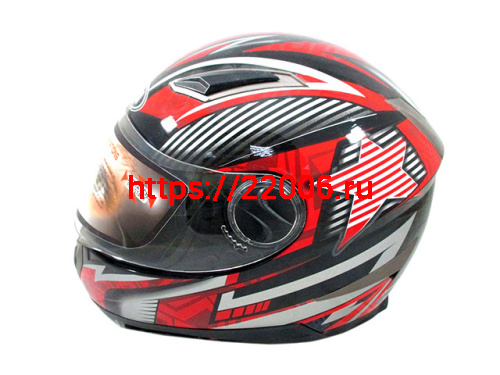 Мотошлем YM-826 черный (S) с визором Мотошлем YM-826 черный (S) с визором