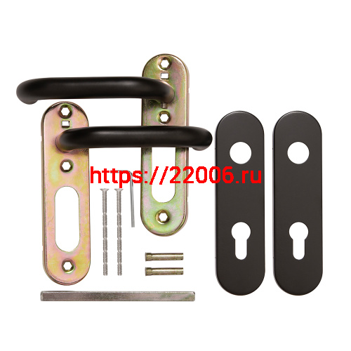 Ручка Fuaro (Фуаро) дверная FP.DH72.0433 SS 201 BLACK с пружиной, нержавейка 201, черный, квадрат 9x140 мм фото 2 Ручка Fuaro (Фуаро) дверная FP.DH72.0433 SS 201 BLACK с пружиной, нержавейка 201, черный, квадрат 9x140 мм фото 2