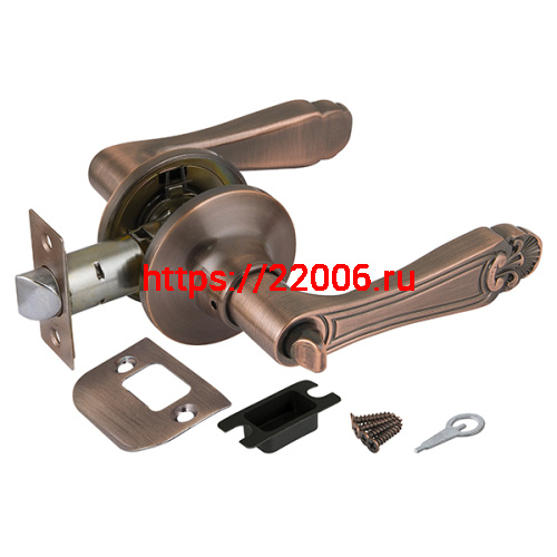 Ручка Punto (Пунто) защелка 6037 AC-B (фик.) медь