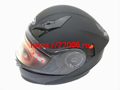 Мотошлем YM-927 черный матовый (M) Мотошлем YM-927 черный матовый (M)