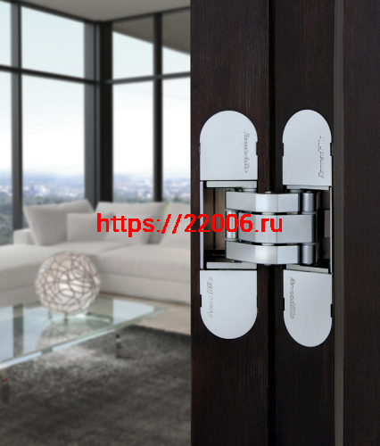 Петля скрытой установки с 3D-регулировкой Armadillo 11160UN3D (Architect 3D-ACH Universal 60) SC «матовый хром» фото 3 Петля скрытой установки с 3D-регулировкой Armadillo 11160UN3D (Architect 3D-ACH Universal 60) SC «матовый хром» фото 3