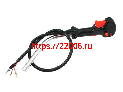 Ручка правая для триммера в сборе с кнопками (резьба) Ручка правая для триммера в сборе с кнопками (резьба)