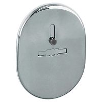 Накладка Fuaro (Фуаро) на сувальдный замок ESC.S-lift.SF/OV.476 (ESC 476) с шторкой СР хром