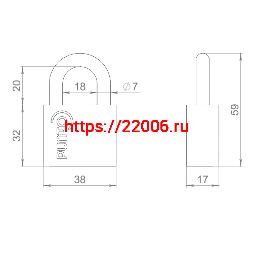 Замок Punto (Пунто) навесной PK-1540 3 key диск.ключ. фото 3 Замок Punto (Пунто) навесной PK-1540 3 key диск.ключ. фото 3