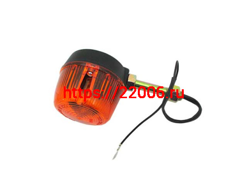 Указатель поворота №37 круглый пластик Иж со стойкой Указатель поворота №37 круглый пластик Иж со стойкой