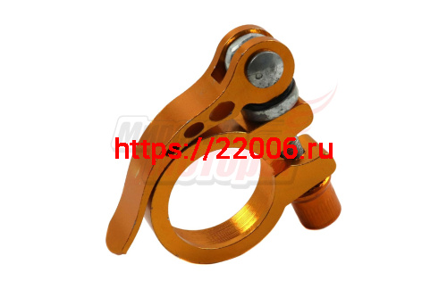 Зажим подседельный с эксцентриком 31,8 мм(желтый) Зажим подседельный с эксцентриком 31,8 мм(желтый)