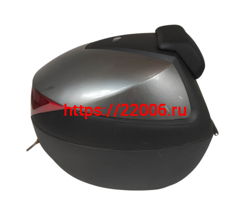 Кофр багажный мото задний CIGNA E-29 29л серый с черным фото 4