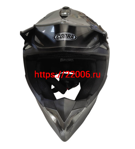 Шлем кроссовый COBRA EC H337, серый титан, размер L фото 2 Шлем кроссовый COBRA EC H337, серый титан, размер L фото 2