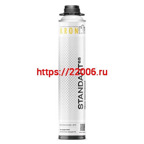 Пена монтажная профессиональная KRONbuild Standart 65, всесезонная