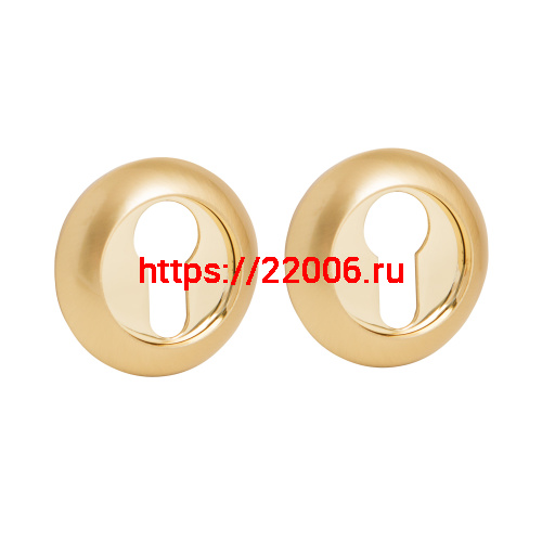 Накладка Fuaro (Фуаро) под цилиндр ET.R.RM54 (ET RM) SG/GP-4 матовое золото/золото Накладка Fuaro (Фуаро) под цилиндр ET.R.RM54 (ET RM) SG/GP-4 матовое золото/золото