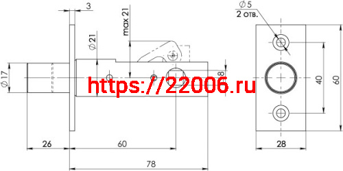 Задвижка Fuaro (Фуаро) врезная DB-PRO.860 (DB 860) CP (хром) 60мм фото 2 Задвижка Fuaro (Фуаро) врезная DB-PRO.860 (DB 860) CP (хром) 60мм фото 2