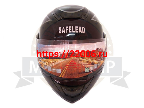 Шлем модуляр "Safelead" HF-119 TRANSFORMER с встр. очками, черный, серебристый размер ХL фото 2