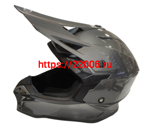 Шлем кроссовый COBRA EC H337, серый титан, размер L фото 3 Шлем кроссовый COBRA EC H337, серый титан, размер L фото 3