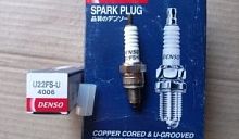 Свеча DENSO U22FS-U (4006) оригинал Япония (аналог NGK C7HSA) (4T кит.скутер 50/150cc, Alpha, Delta)