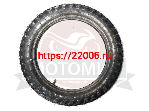 Покрышка 18" 3.75-18 (100/90-18) К-124, с камерой, Иж Ёлочка, ПетроШина (НАБОР)