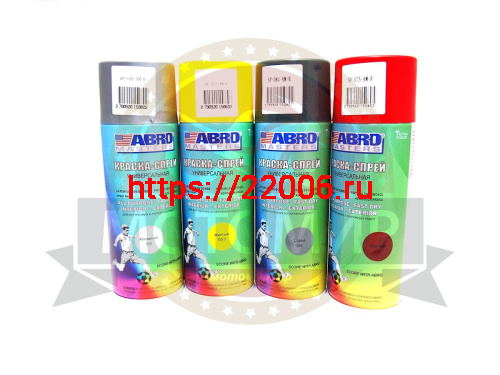 Краска спрей ABRO masters универсальная АЛЮМИНИЕВАЯ (серебро) аэрозоль (272 мл.(026) фото 2