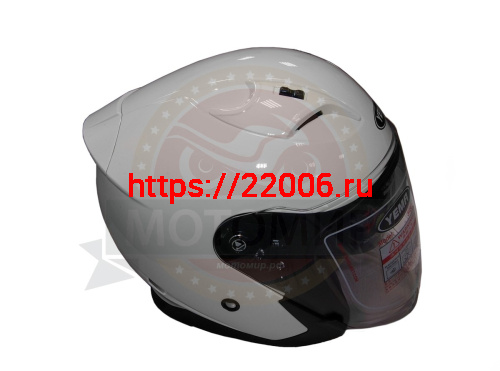 Шлем открытый YM-637 "YAMAPA", белый, размер XL (с антикрылом) NEW фото 2 Шлем открытый YM-637 "YAMAPA", белый, размер XL (с антикрылом) NEW фото 2