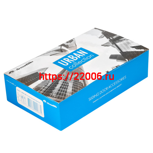 Защелка Armadillo (Армадилло) с ручками для раздвижных дверей SH.URB153.KIT011-BK (SH011 URB) BPVD-77 вороненый никель фото 3