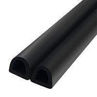 Самоклеящийся Trelleborg (Треллеборг) уплотнитель, профиль D-LIST 12x10 мм, черный (бобина 150 м)