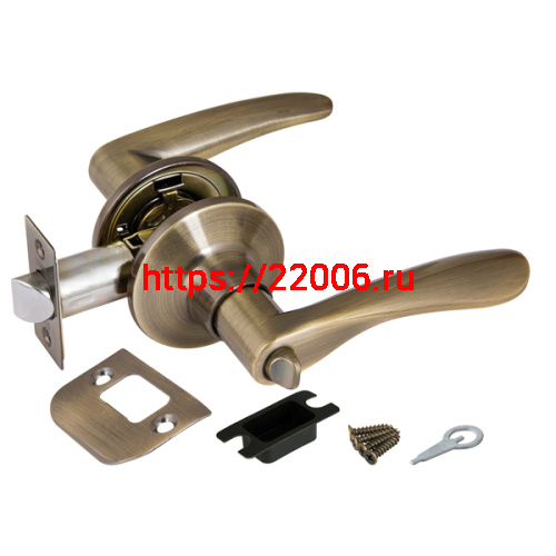 Ручка Punto (Пунто) защелка DK620 AB-BK (6020 AB-B) (фик.) бронза