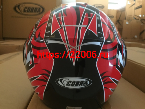 Шлем модуляр COBRA JK111, черный с красным графика(9), с очками, размеры L фото 2 Шлем модуляр COBRA JK111, черный с красным графика(9), с очками, размеры L фото 2