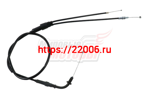 Трос газа двойной (С ЗАГИБОМ) CG250  L=1185 для карбюратора с ускорителем