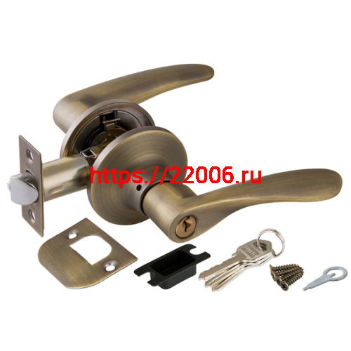 Ручка Punto (Пунто) защелка DK620 MAB-ET (6020 MAB-E) (кл./фик.) мат. бронза