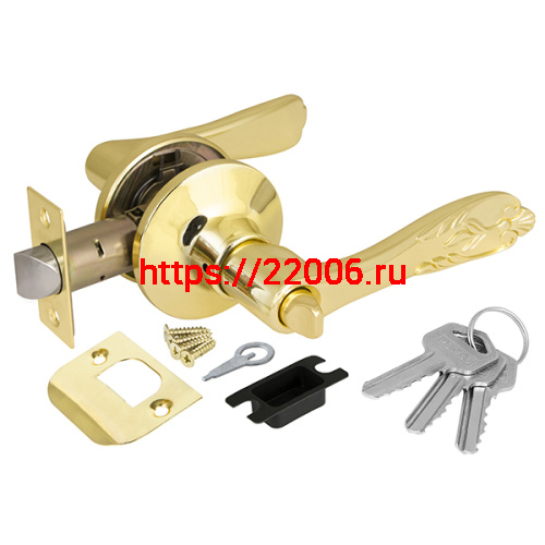 Ручка Punto (Пунто) защелка 6033 PB-E (кл./фик.) золото Ручка Punto (Пунто) защелка 6033 PB-E (кл./фик.) золото