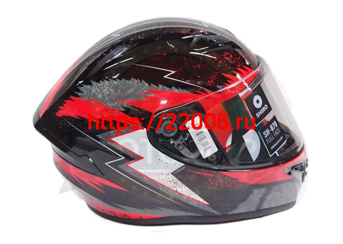 Шлем интеграл SHIRO SH-870 FLASH, цвет BLACK_RED, размер M фото 3 Шлем интеграл SHIRO SH-870 FLASH, цвет BLACK_RED, размер M фото 3