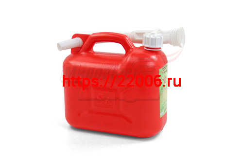Канистра 5л пластик "Звезда" с заливным устройством Канистра 5л пластик "Звезда" с заливным устройством