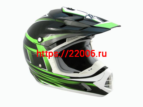 Мотошлем THH TX-12 №17 black/ green (S) Мотошлем THH TX-12 №17 black/ green (S)