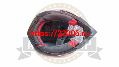 Шлем кроссовый YM-211 "YAMAPA", черно-белый, черно-розовый, размер M детский фото 2