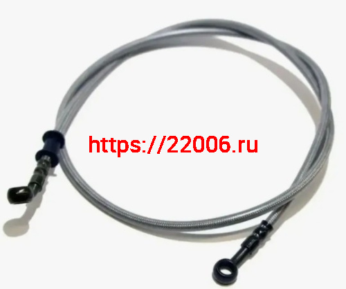 Шланг тормозной армированный передний L - 1200мм (с фитингами) Шланг тормозной армированный передний L - 1200мм (с фитингами)