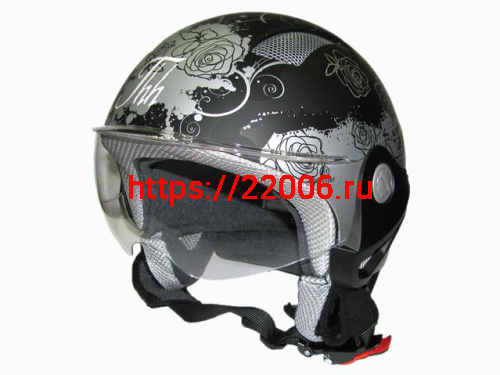 Мотошлем THH T-9 №3 matte black/silver (M)