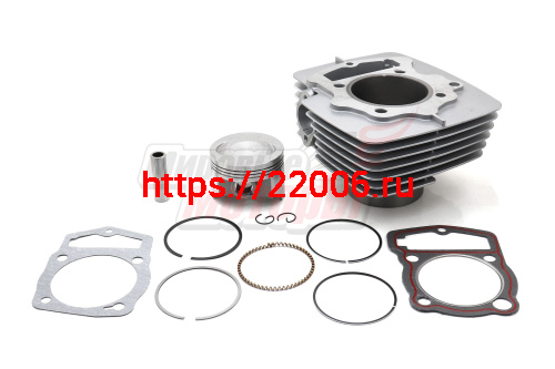 Цилиндро-поршневая группа в сборе 169FMM (198сс) D69 h103mm p17mm (CB200)