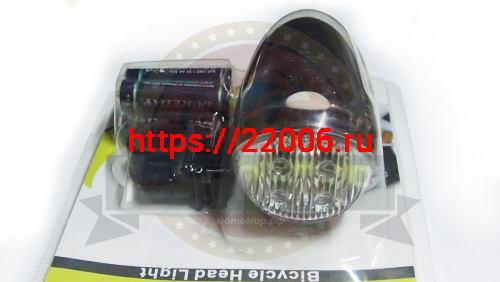 Фара  Вело передняя, 4 диода (бат.) №816, 754 (№377) фото 2