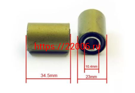 Сайлентблок заднего маятника мопед Дельта, Альфа (2 шт) 23*10*35 TMMP Сайлентблок заднего маятника мопед Дельта, Альфа (2 шт) 23*10*35 TMMP