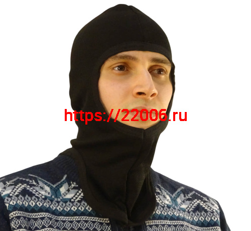 Подшлемник-балаклава, открытое лицо (термополотно) (30% шерсть 70% акрил) П172 Подшлемник-балаклава, открытое лицо (термополотно) (30% шерсть 70% акрил) П172