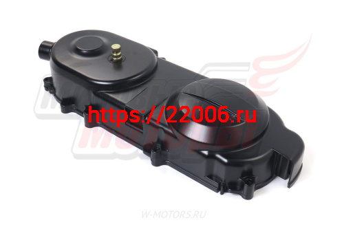 Крышка картера левая (вариатора) (139QMB) R10" чёрная в сборе с валом кикстартера фото 2 Крышка картера левая (вариатора) (139QMB) R10" чёрная в сборе с валом кикстартера фото 2