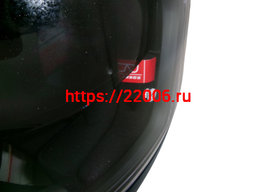 Шлем TVS RACING (Индия) STREET D/V NAVY BLUE RED размер L, + пинлок в комплекте, очки фото 7